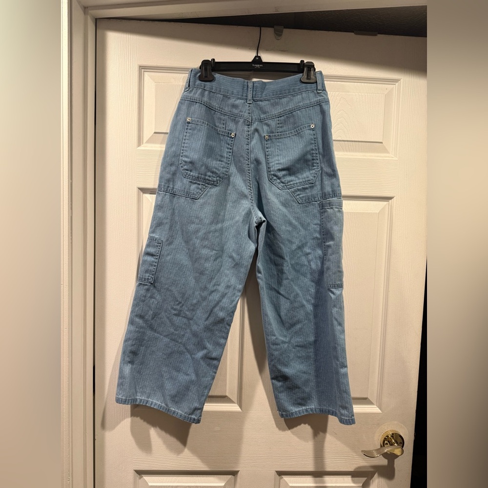 BDG Light Blue Straight Leg Cargo Jeans. Size W29. - Picture 4 of 5